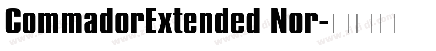 CommadorExtended Nor字体转换